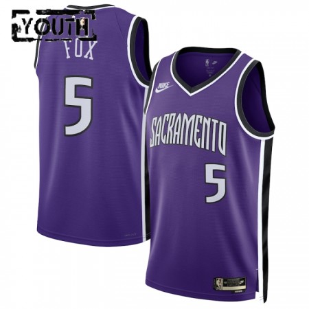 Dres Sacramento Kings Deaaron Fox Nike 2024-25 Classic Edition Ljubičasta Swingman - Dječji